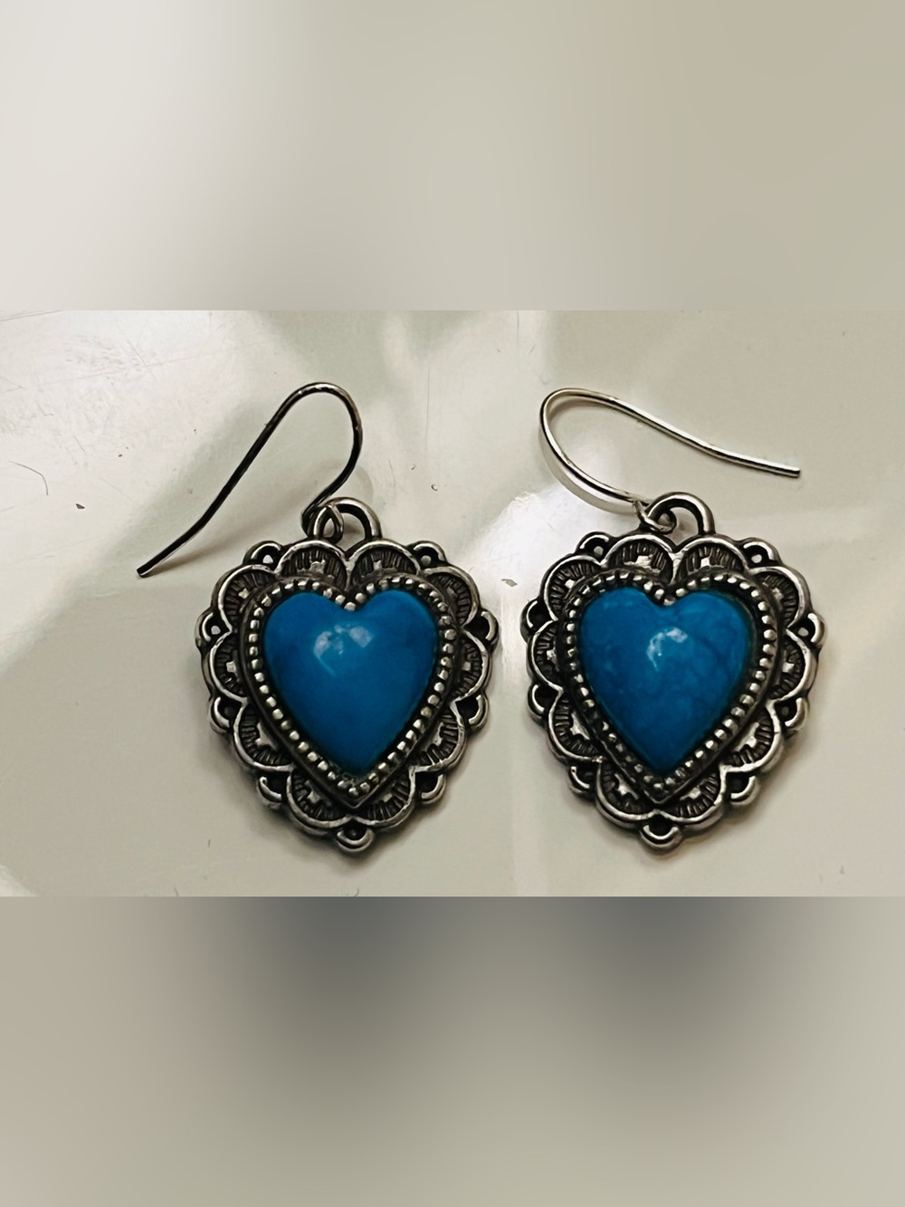 Vintage heart sterling silver earrings. From the 80’s perfect boho vibe❤️